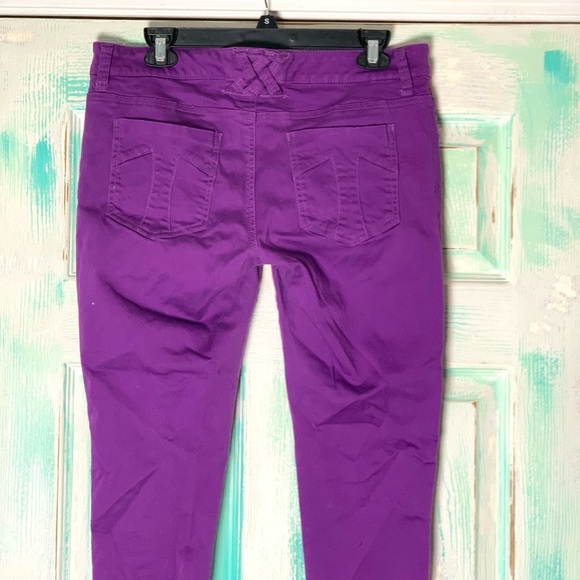 🌵Tripp NYC Purple Denim Skinny Jeans Size 13🌵 - Picture 5 of 6